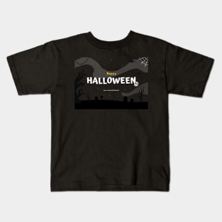 Vintage Halloween Black Cat Shirt, Witch Shirt, Black Cat Halloween Shirt, Halloween Shirt, Cat Lover Tee, Spooky Moon Shirt, Halloween Gift Kids T-Shirt